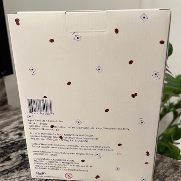 Starbucks x Hello Kitty 2025 Barista Plush - Ltd. Edition - NEW in box - Picture 3 of 4
